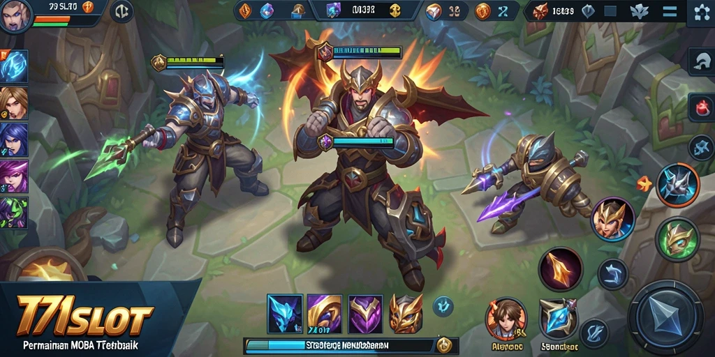 Gameplay MOBA yang menegangkan dan strategis di 171SLOT.