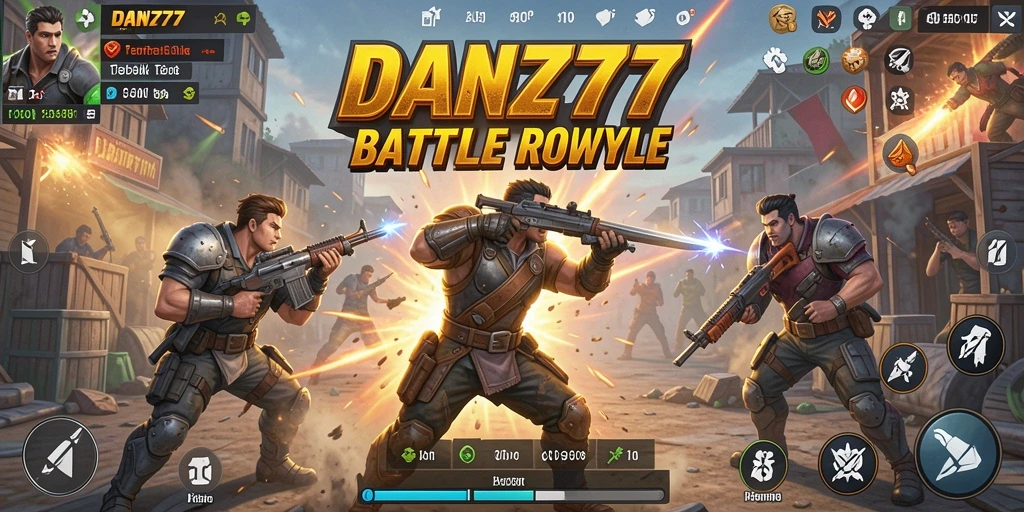Gameplay seru dan menegangkan di DAN777 Battle Royale.