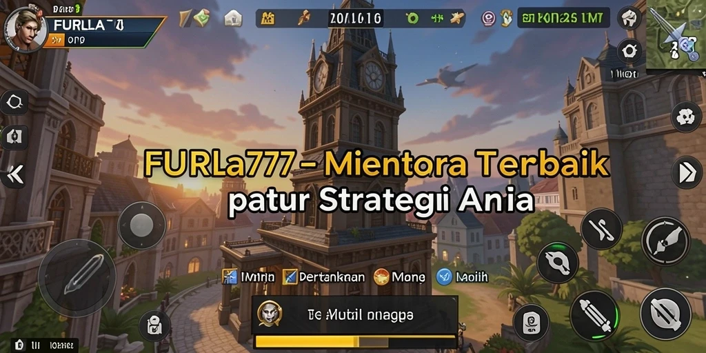 Screenshot FURLA77 menampilkan aksi seru dalam pertahanan menara.