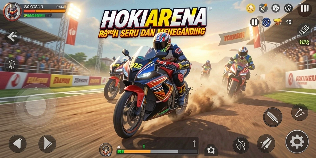 Gameplay HOKIARENA yang mendebarkan dan menantang.