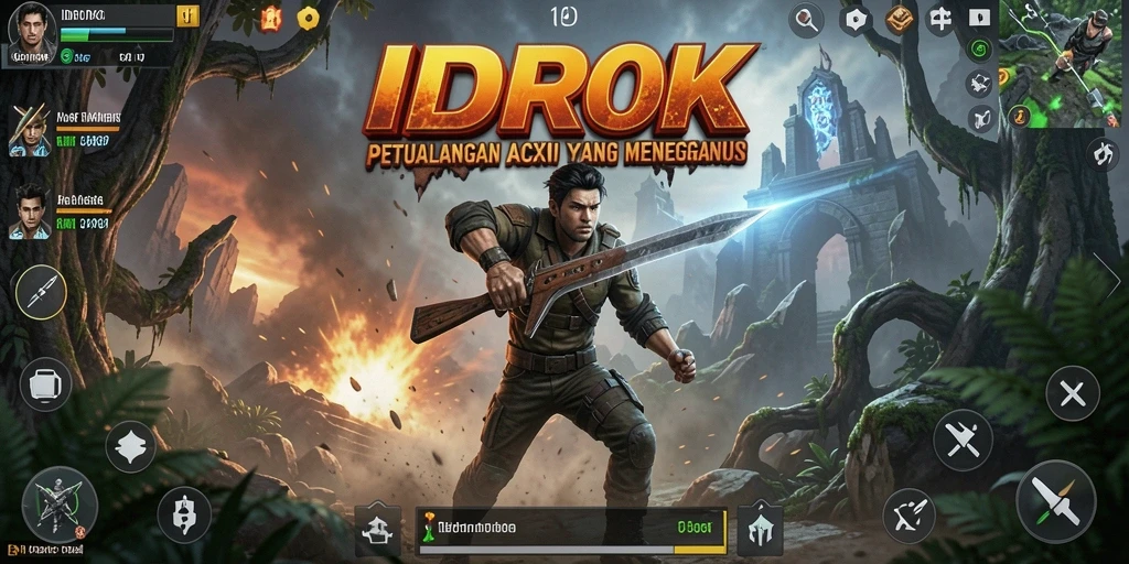 Gameplay menegangkan dengan pertarungan seru dan grafis memukau di IDROK.