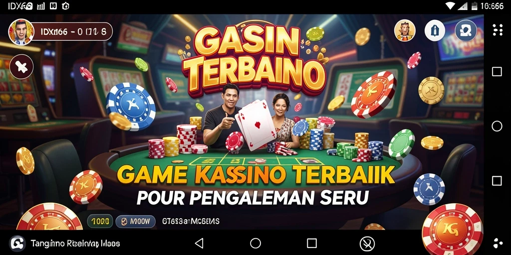 Tampilan gameplay IDX66 menampilkan pengalaman Kasino yang mendebarkan.