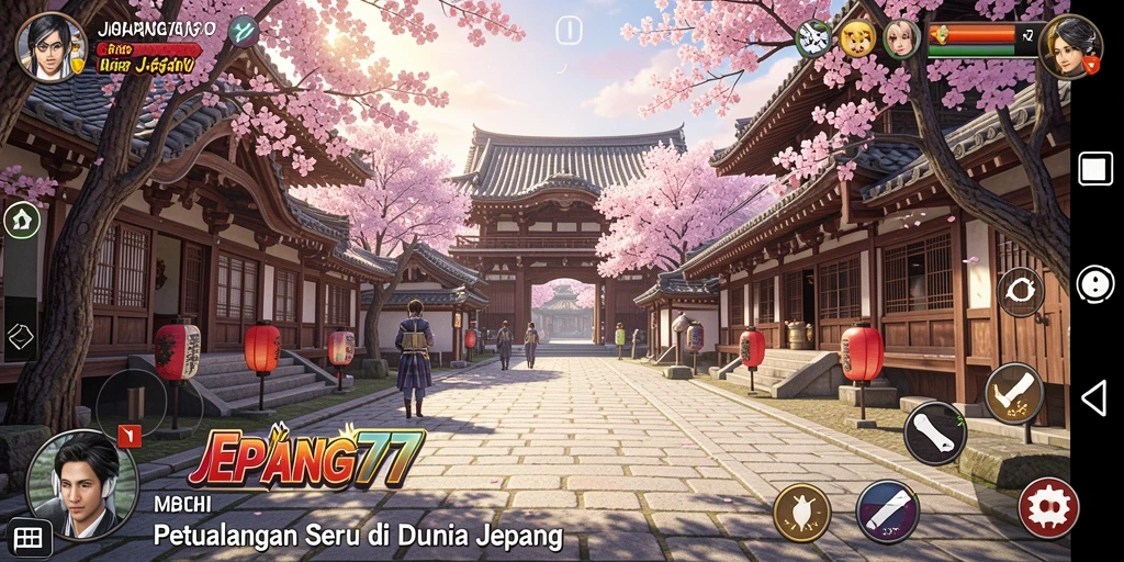 Tampilan gameplay menarik dari JEPANG77 yang penuh petualangan.