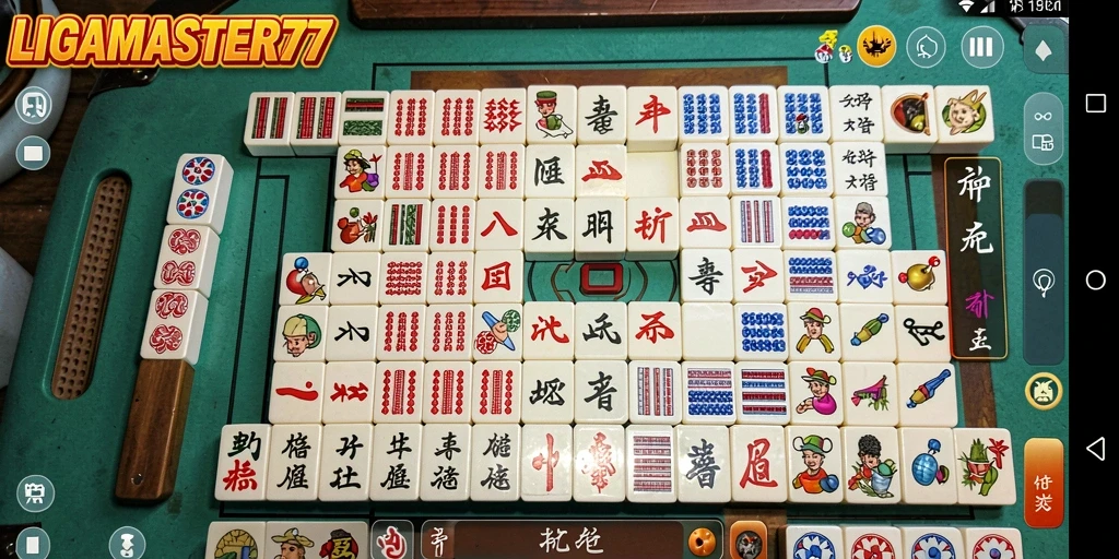 Tampilan gameplay Mahjong yang menarik di LIGAMASTER77.