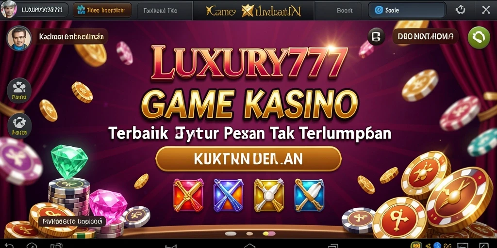 Tampilan gameplay LUXURY777 yang menarik dan penuh warna.