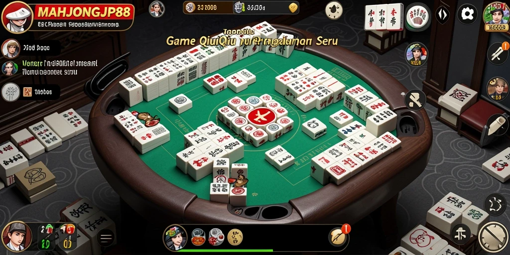 Tampilan gameplay seru dari MAHJONGJP88 saat bermain QiuQiu.