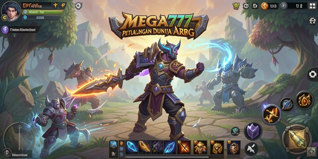 Tampilan seru gameplay ARPG di MEGA777, penuh aksi dan strategi.
