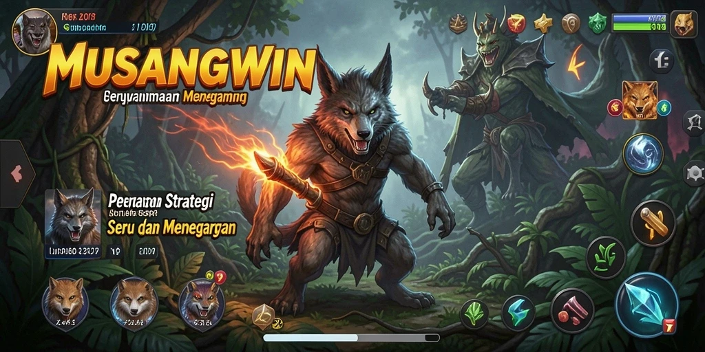 Tampilan gameplay MUSANGWIN yang menarik dan menantang.