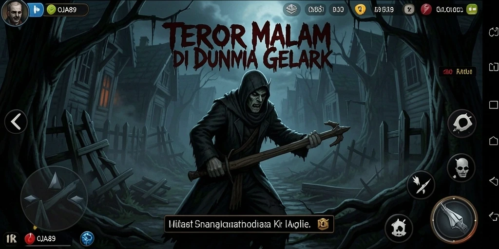 Tangkapan layar OJA89 menampilkan momen-momen menegangkan dalam gameplay horror.