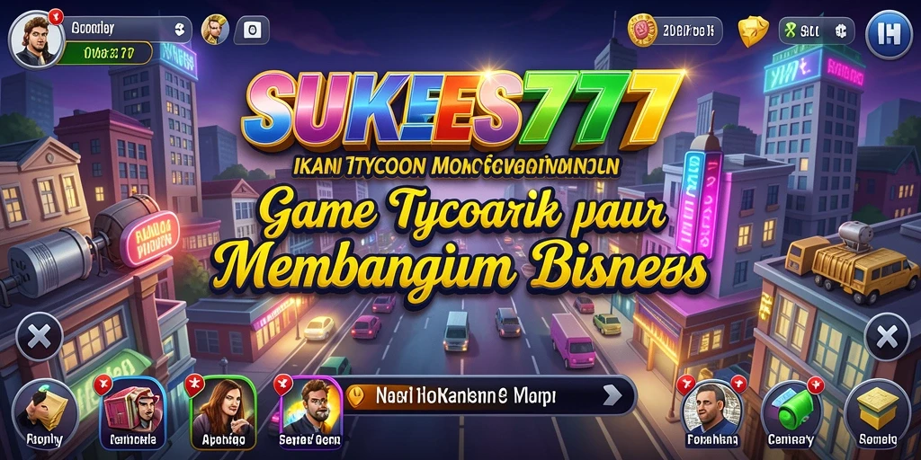 Tampilan gameplay yang menarik dari SUKSES777 dengan elemen Tycoon.