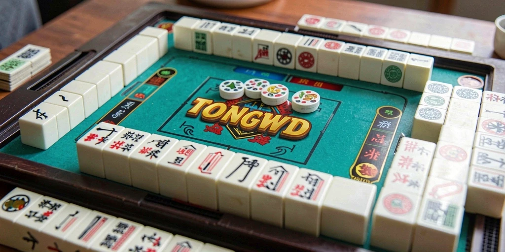 Tampilan gameplay yang menarik dari TONGWD dalam permainan Mahjong.
